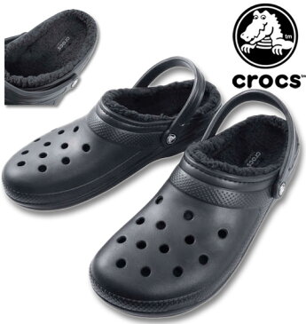 大きいサイズ メンズ crocs(クロックス) サンダル(クラシック ラインド クロッグ) ブラック×ブラック M13/31cm【コンビニ受取対応商品】