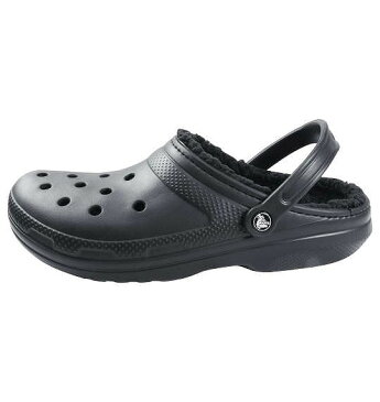 大きいサイズ メンズ crocs(クロックス) サンダル(クラシック ラインド クロッグ) ブラック×ブラック M13/31cm【コンビニ受取対応商品】