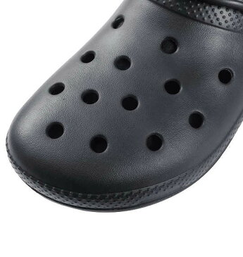 大きいサイズ メンズ crocs(クロックス) サンダル(クラシック ラインド クロッグ) ブラック×ブラック M13/31cm【コンビニ受取対応商品】