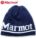 大きいサイズ メンズ Marmot(マーモット) ベーシックロゴニットキャップ ネイビー 4L/56cm 送料無料