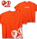 ネスタブランド 大きいサイズ メンズ NESTA BRAND 天竺 半袖 Tシャツ オレンジ 3L 4L 5L 6L 8L 送料無料