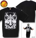 大きいサイズ メンズ 新日本プロレス エル デスペラード×田中かえコラボ半袖Tシャツ ブラック 3L 4L 5L 6L 8L 送料無料