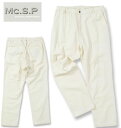 大きいサイズ メンズ Mc.S.P デニムイージーパンツ キナリ(クリーム系) 3L 4L 5L 6L 7L 8L 9L 10L 送料無料