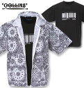 大きいサイズ メンズ COLLINS コリンズ メッシュバンダナ柄半袖フルジップパーカー+半袖Tシャツ ホワイト×ブラック 3L 4L 5L 6L 8L 送料無料