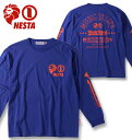 ネスタブランド 大きいサイズ メンズ NESTA BRAND ネスタブランド 天竺 長袖Tシャツ ブルー 3L 4L 5L 6L 8L 送料無料