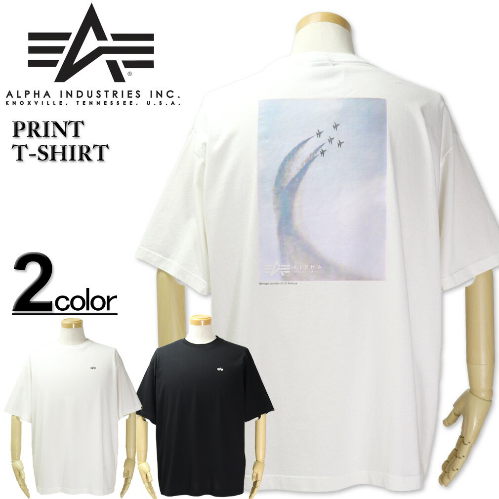 大きいサイズ メンズ ALPHA(アルファ) バックフォトプリント 半袖Tシャツ 3L 4L 5L