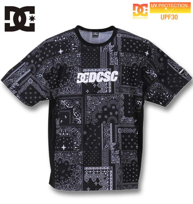 大きいサイズ メンズ DCSHOES ディーシーシューズ 23 ST DRYFAST DCSC半袖Tシャツ ブラックバンダナ 3L 4L 5L 6L 送料無料