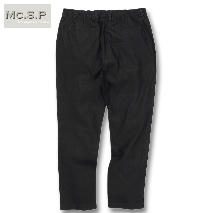 大きいサイズ メンズ Mc.S.P スーパーストレッチ イージーパンツ ブラック 7L 8L 9L 10L 送料無料