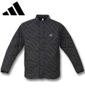 大きいサイズ メンズ adidas golf アディダスゴルフ BOSグラフィック 保温 中わたジャケット ブラック 3XL 送料無料