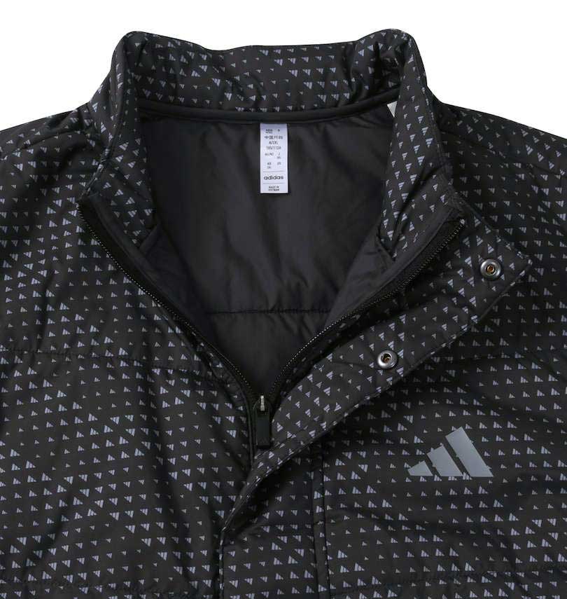 大きいサイズ メンズ adidas golf アディダスゴルフ BOSグラフィック 保温 中わたジャケット ブラック 3XL 送料無料 3