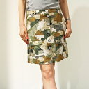 120% lino(120% リノ)H3W5135F185100 カモフラージュスカートレディース 正規品 【SALE50】