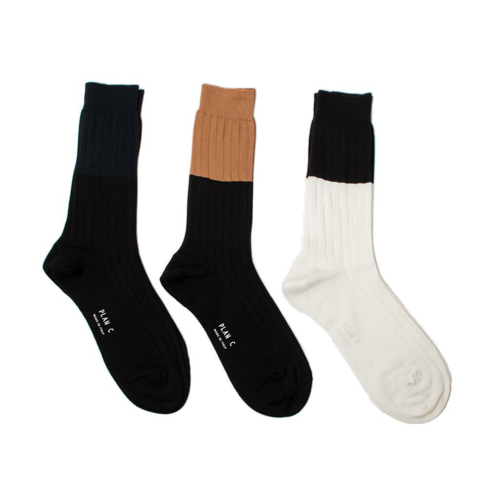 PLAN C(v V[)CZCCD02CG0/COLOR BLOCK SOCKS V[g\bNX fB[X Ki