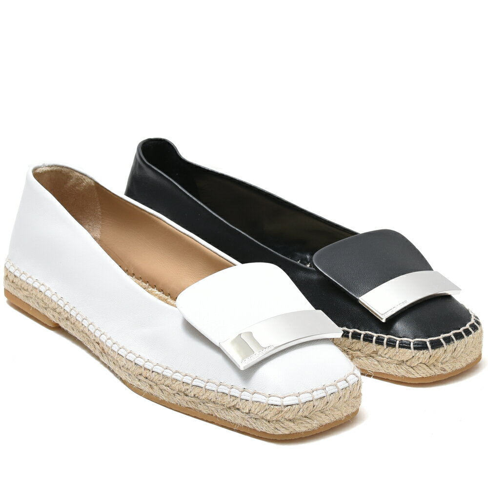 Sergio Rossi(セルジオ ロッシ)SR1 ESPADRILLAS ナッパレザー バレエシューズ レディース 正規品