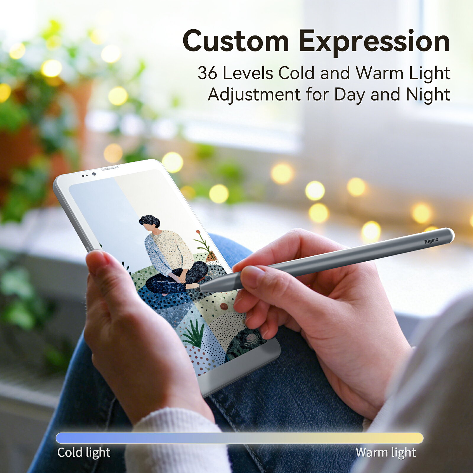 GuoYueのBigme HiBreak Plus 6.13 インチ カラー電子ペーパー Android14 4G デュアル SIM 手書き対応 電子書籍リーダー 目に優しい Eink｜アングル3