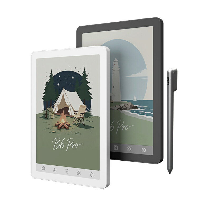 Bigme B6 PRO 6 インチ カラー E インク 電子書籍リーダー Android14 搭載 8GB+256GB スタイラスペン付き 手書き対応 電子ペーパータブレット 目に優しい