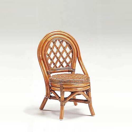 ラタン ミニバリチェア〈AB〉 13-0132-00 カザマ アンティークブラウン 子供用 軽い 籐椅子 キッズチェア 送料無料