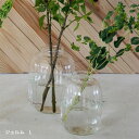 フラワーベース 花瓶 ジェルム L 21cm ガラス 志成販売 リューズガラス 大き目 おしゃれ 送料無料