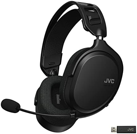 【あす楽】JVCケンウッド GG-01W ゲーミングヘッドセット ワイヤレス対応 本体質量約209g軽量ボディ ブラック