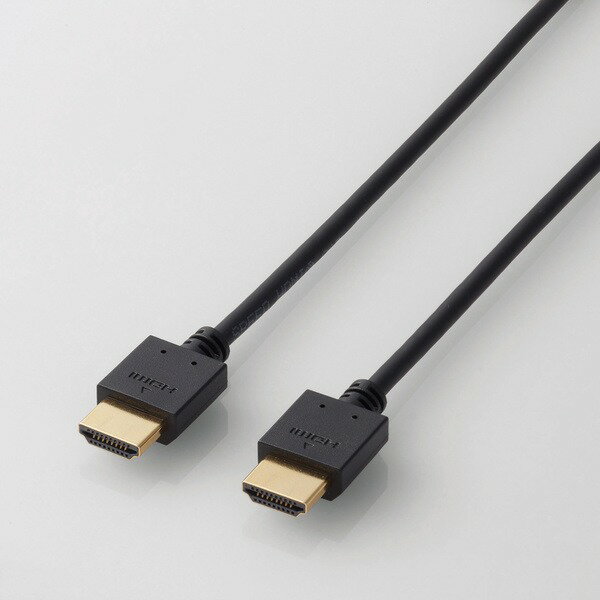 ELECOM イーサネット対応HIGHSPEED HDMIケーブル DH-HD14EB15BK　4K Full HD 解像度対応 コンパクトコ..