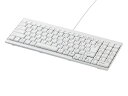BUFFALO USB接続 有線スリムキーボード ホワイト BSKBU14WH USB有線 テンキー付き パンタグラフ 日本語配列 スリムボディ コンパクトボディ 角度調節スタンド キー下アルミプレート 102キー(2)