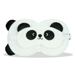 アイマスク付き クッションまくら パンダ 子ども用　旅行 車 新幹線 長時間移動 車内用まくら アイマスク一体型 枕 飛行機 持ち運び フック付き 肌触りがいい ポーチ ガラス瓶 小箱 お手入れ可能 手洗い可能 子供用