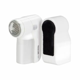 毛玉クリーナー 毛だまトレタ KD401(W)　毛玉取り器 コンパクト ホコリ取りブラシ付き 収納ケース付き 持ち運び 携帯に便利 安全設計 掃除用ブラシ付き 乾電池式 出張 旅行 出先 オフィス お手入れ 服 身だしなみ 毛だまとり