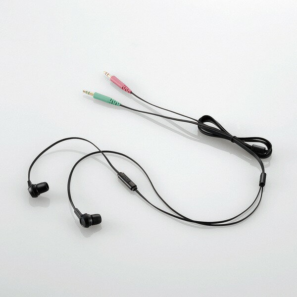 【送料無料】ヘッドセット 両耳耳栓タイプ HS-EP12BK 両耳 耳栓タイプ 集音性 コンパクト マイク ケーブルが絡まりにくい 交換用イヤーキャップ付き