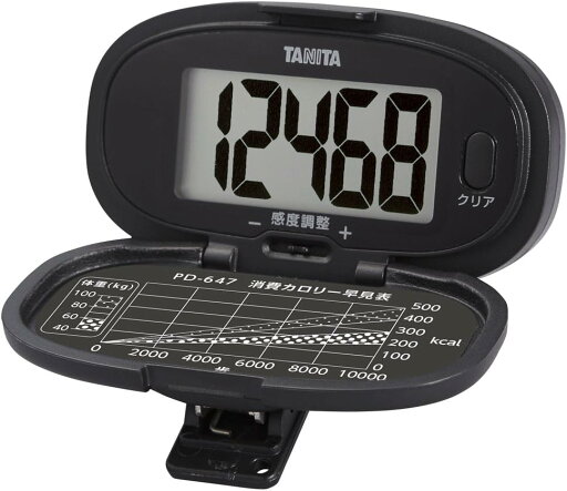 タニタ TANITA 歩数計 ブラック PD-647-BK 大画面 腰タイプ 歩数のみ測定 シンプル機能 見やすい表示 大きい文字 感度調節機能 電池蓋が外れにくい タニタ TANITA 歩数計 ブラック PD-647-BK 大画面 腰タイプ 歩数のみ測定 シンプル機能 見やすい表示 大きい文字 感度調節機能 電池蓋が外れにくい