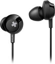 Philips BASS+ インイヤー式 有線 ヘッドホン マイク付き ブラック SHE4305BK