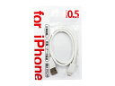 iPhone対応 充電・転送ライトニングケーブル 50cm iPhone iPad 片面接触 0.5m L-29(2)