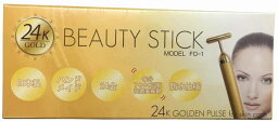 フェイスローラー 24K金 BEAUTY Stick ビューティースティック FO-1 コンパクト　美顔器　高機能　韓国　美容　セルフエステ　お買い得　すぐにお届け