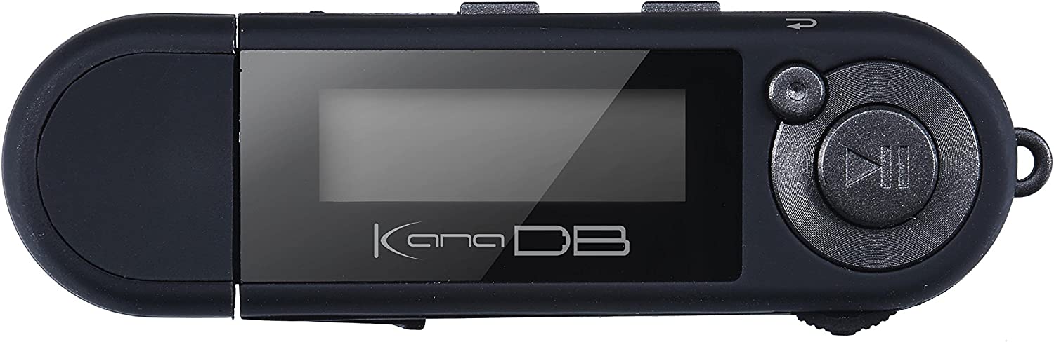グリーンハウス kana DB 単4形アルカリ乾電池対応デジタルオーディオプレーヤー FMラジオ(ワイドFM対応) ボイスレコーダー機能搭載 8GB ブラック GH-KANADB8-BK