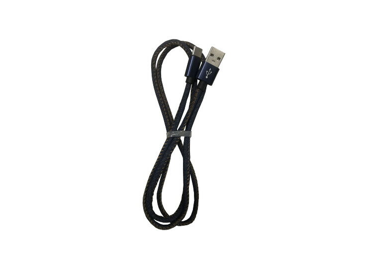 Lazos USB TypeC ケーブル 充電ケーブル デニム生地 1m L-TC3-DE1