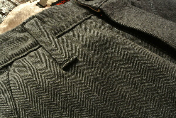 ★ブルーウェイBLUEWAY★M1416 ヘリンボ-ンUSMCトラウザースパンツダークグレー(62)