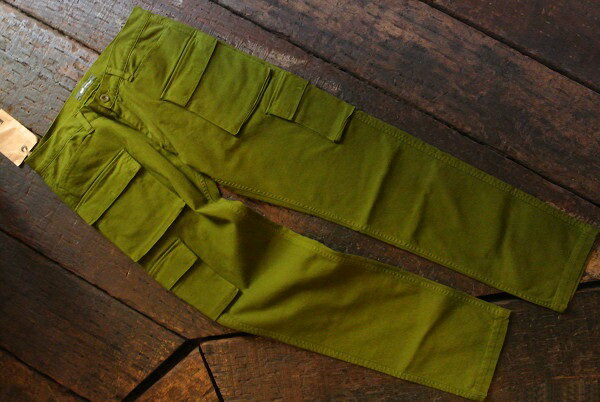 ★FOB FACTORY★エフオービーファクトリートラウザーカーゴパンツ F0385Olive Green