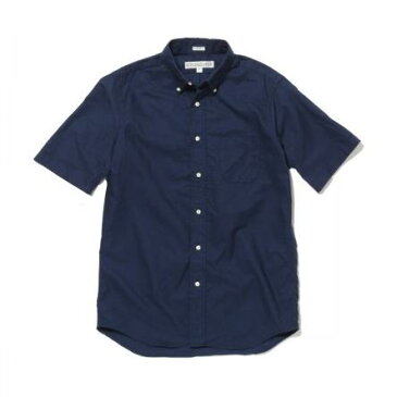 ★INDIVIDUALIZED SHIRTS (インディビジュアライズドシャツ)★Cambridge Oxford MENS / New Standard Fit Short Sleeve半袖ボタンダウンシャツNavy/V11NOO-H