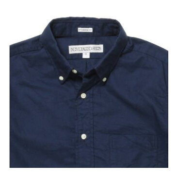 ★INDIVIDUALIZED SHIRTS (インディビジュアライズドシャツ)★Cambridge Oxford MENS / New Standard Fit Short Sleeve半袖ボタンダウンシャツNavy/V11NOO-H