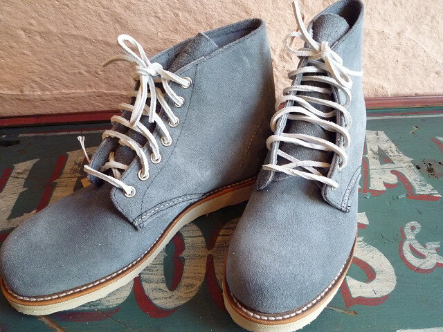 ★REDWINGレッドウィング★CLASSIC WORK ROUND TOE 8144ワークブーツ DワイズSLATE BLUE