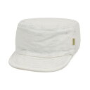 ★Phateeファティー★HALF CAP HEMP FLATハーフキャップ薄手ヘンプ生地-フラットファブリックワークキャップWHITE FLAT