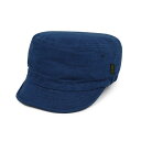 ★Phateeファティー★HALF CAP HEMP FLATハーフキャップ薄手ヘンプ生地-フラットファブリックワークキャップDEEP BLUE FLAT