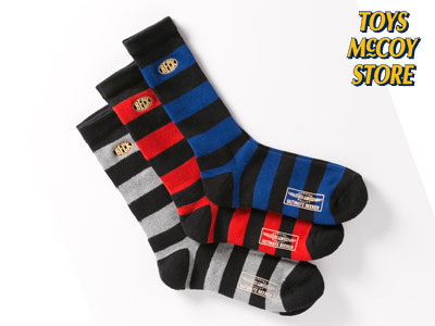 ★TOYS McCOY[トイズマッコイ]★★3-PACKBORDERED BOOTS SOCKS 3パック ボーダーブーツ ソックス TMA1614★3Pセット靴下ボーダー柄3色が1セットとなった3パックブーツソックス