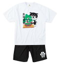 【ポイント10倍!5/16 23:59まで!】大きいサイズ メンズ 盆栽半袖Tシャツ+ハーフパンツ 黒柴印和んこ堂 3L 4L 5L 1258-5212 カジュ...