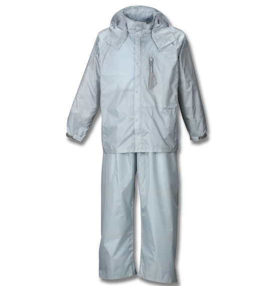 大きい メンズ 透湿防水レインスーツ Mc.S.P 4L 5L 6L 8L カラーシルバー1156-7360- 雨具 防水加工 軽量設計 通気性快適 防風素材 高耐久素材 アウトドア 防寒着 フード付き バイク用 登山用