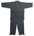 大きい メンズ 綿麻しじら作務衣 Mc.S.P 3L 4L 5L 6L 7L 8L 12594220 和装 ブラック 大きい服 伝統衣装 快適 ワイドフィット ...