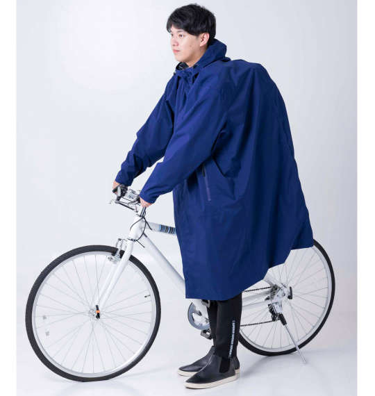 TULTEX(タルテックス) 大きいサイズ メンズ レインコート ネイビー 1273-1321-3 4L 5L 6L 7L 8L リュック対応 ヘルメット対応 ...