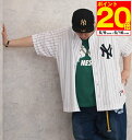 【ポイント10倍!5/16 23:59まで!】大きいサイズ メンズ Fanatics ニューヨーク・ヤンキース ベースボールシャツ ホワイト 3L 4L 5L ...