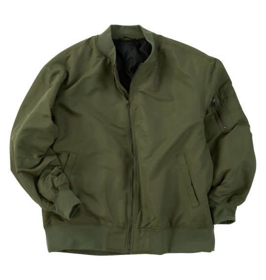 Mc.S.P ポリピーチ薄中綿MA-1ジャケット (3L 4L 5L 6L 7L 8L) (カーキ) サイズバスト総丈裾周り肩幅袖丈アームホール袖口3L1427812060646220&nbsp;&nbsp;&nbsp;4L1528013062656620&nbsp;&nbsp;&nbsp;5L1628214064667022&nbsp;&nbsp;&nbsp;6L1728415066677422&nbsp;&nbsp;&nbsp;7L1828616068687824&nbsp;&nbsp;&nbsp;8L1928817070698224&nbsp;&nbsp;&nbsp; 商品説明 ジャケットです。フルジップ／リブ(袖口・裾・襟)／スタンドカラー／サイド・左袖ポケット・ペン差し有／キルティング裏地／中綿／MA-1 品質 表地:ポリエステル 100%裏地:ポリエステル 100%リブ:ポリエステル 95%ポリウレタン 5%詰物:ポリエステル 100% カラー 1&nbsp;カーキ