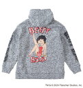 大きいサイズ メンズ ニットフリースプリントフルジップパーカー BETTY BOOP 3L 4L 5L 6L 8L 1278-4631- カジュアル 快適 丈夫...