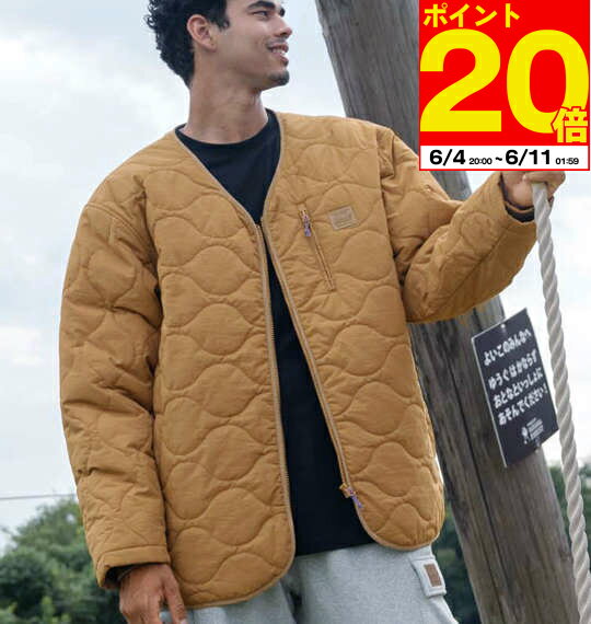 【ポイント20倍!楽天SS応援セール!】大きいサイズ メンズ フルダルナイロンリップキルトジャケット Coleman 3L 4L 5L 6L 8L 1273-3390 通気性 防風 保温性 軽量 デザイン スポーティ 屋外活動 秋冬用 旅行