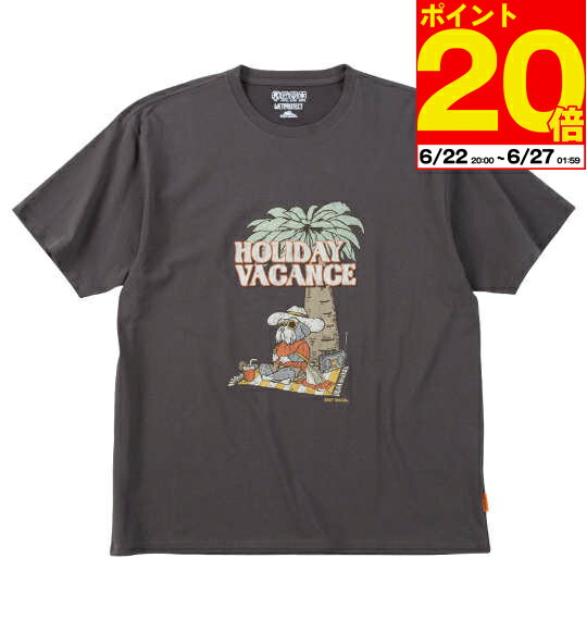 【ポイント20倍！6/27 01:59まで】大きい メンズ WET PROTECTシャナウザー半袖Tシャツ KRIFF MAYER 3L 4L 5L 6L 8L チャコール 1278-5510- 大きめファッション 爽やかデザイン 大人カジュアル 高品質素材 春夏コレクション 涼感アイテム おしゃれモード